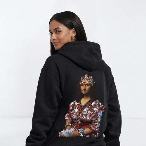 Hoodie Unisexe Mona Lisa Amazighe – Sweat à Capuche