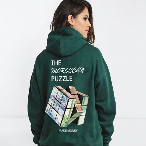Hoodie Unisexe The Moroccan Puzzle – Sweat à Capuche Streetwear