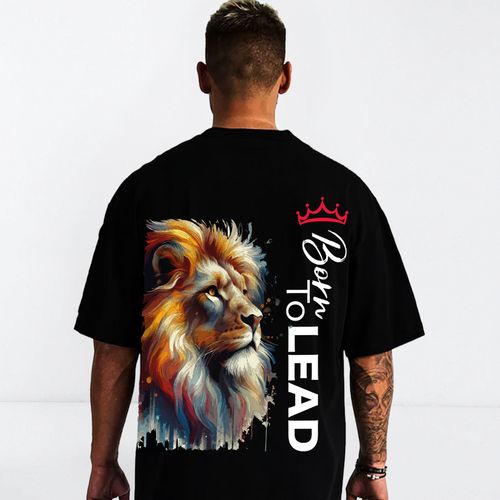 t-shirt oversize "Born To Lead"