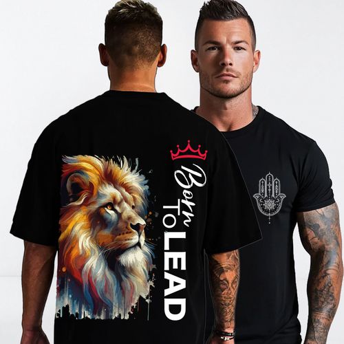 t-shirt oversize "Born To Lead"
