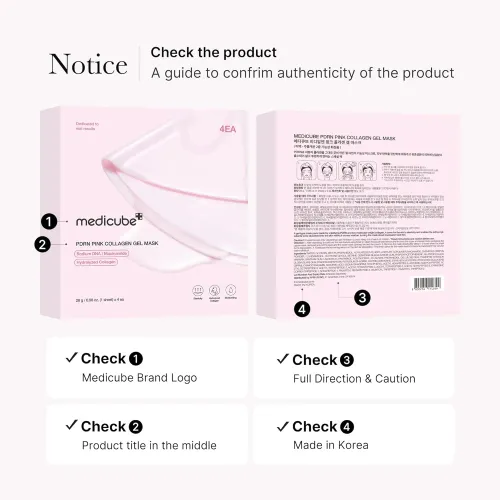 Medicube Pdrn Pink Collagen Gel Mask - Pack X 4 Units