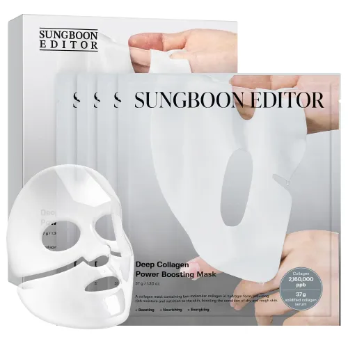 Sungboon Editor Deep Collagen Power Boosting Mask - Pack 4x37g
