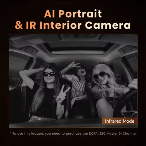 Dash Cam Ddpai Z90 Master 4g Dual 4k + Hardwire Kit Offert Maroc