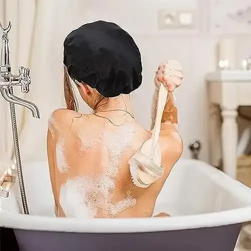 Bonnet De Nuit Élastique À Large Bande Pour Femme - Tissu Et Design Aléatoires