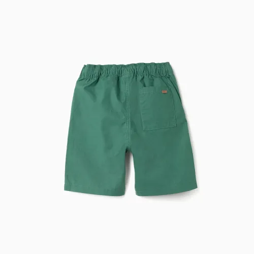 Midi Chino Shorts In Poplin For Boys