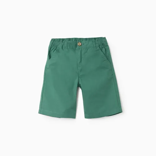 Midi Chino Shorts In Poplin For Boys