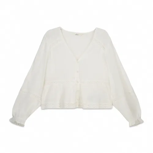 Chemise En Coton À Rayures Romantique