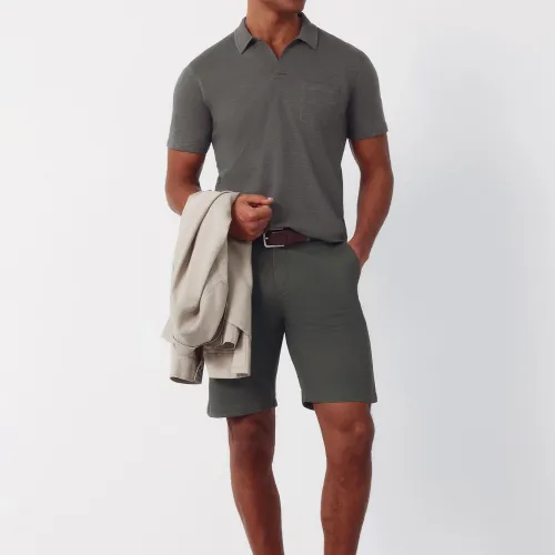 Polo Slub À Poche