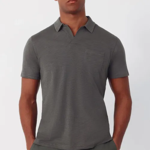 Polo Slub À Poche