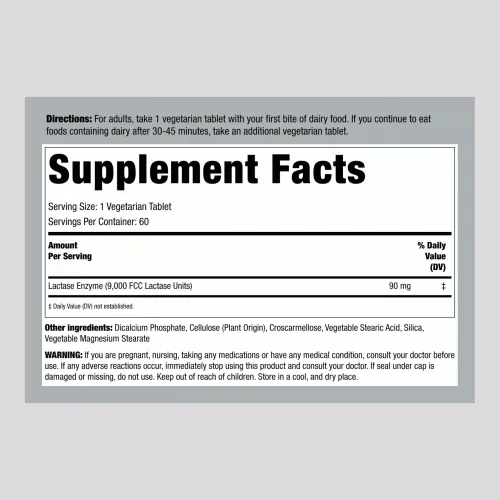 Super Digest - Lactase Enzyme 8000 Unités Fcc