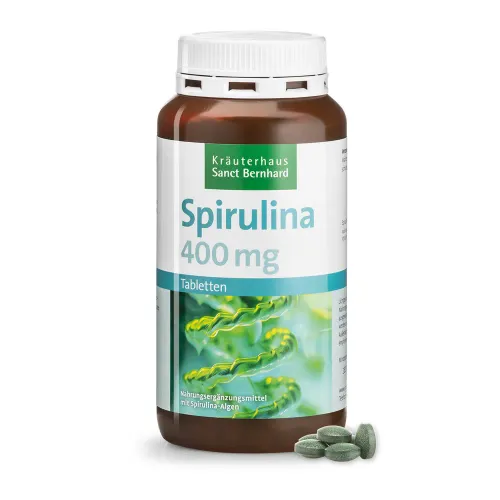 Spirulina Platensis 400 Mg Microalgue Bleue - Verte Vegan