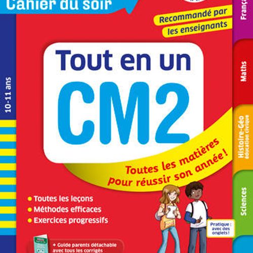 Cahier Du Jour Cahier De Soir Tout En Un Ce2 Réf. 3263