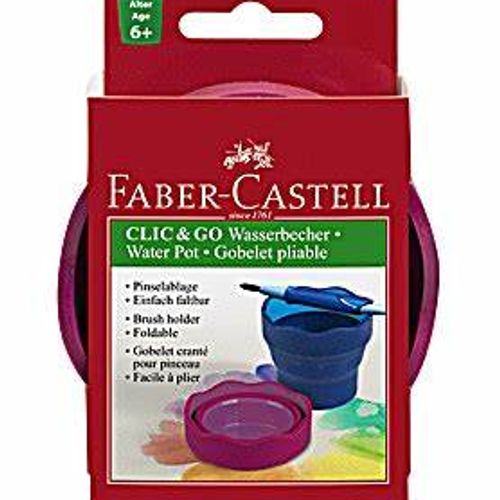 Gobelet Clic & Go Rouge Faber-castell Réf. 181517