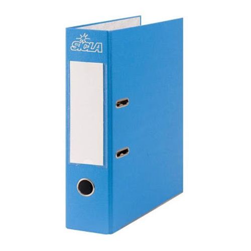 Classeur À Levier 32 × 28 Dos 8 Cm En Simili Bleu Ciel Sicla