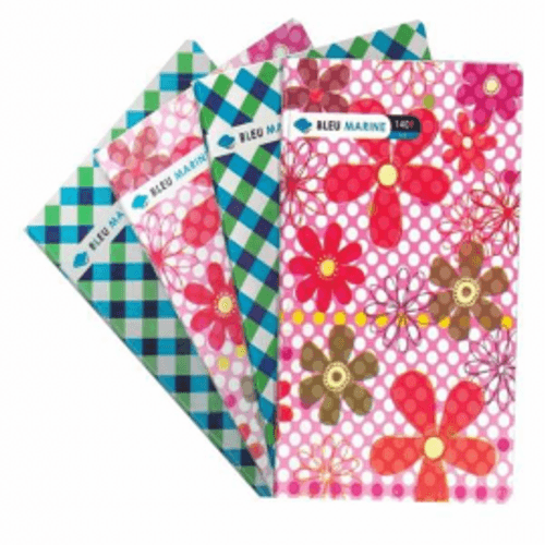 Carnet Polypro Bleu Marine 140 Pages 5 × 5