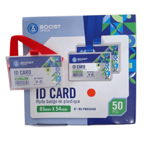 Porte Badge En Plastique Avec Fil  85 × 54mm