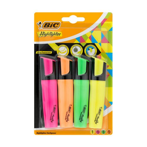 Paquet De 4 Surligneurs Bic Réf. 04143