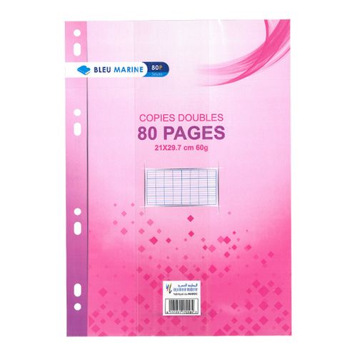 Recharges Doubles 80p Grands Carreaux 60g Grand Format A4 