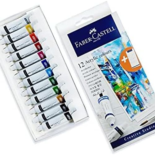 Set De 12 Tubes Couleurs Acrylique 