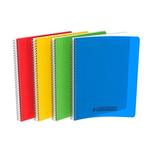 Cahier À Spirale A4 Grands Carreaux