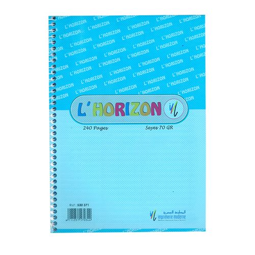 Cahier Spirale 240p Grands Carreaux 70g Grand Format A4
