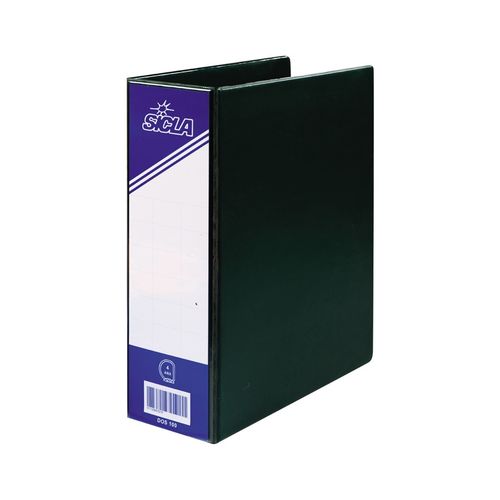 Relieur Plastique Noir Dos 4 Cm 33 × 26 2 Anneaux Avec 1 Pochette