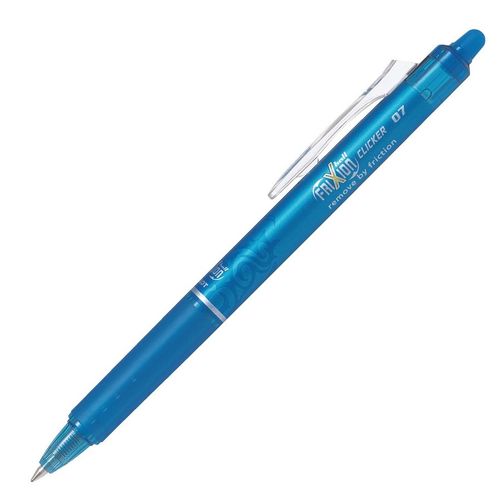 Stylo Effaçable Ball Clicker 0,7 Bleu Ciel Pilot