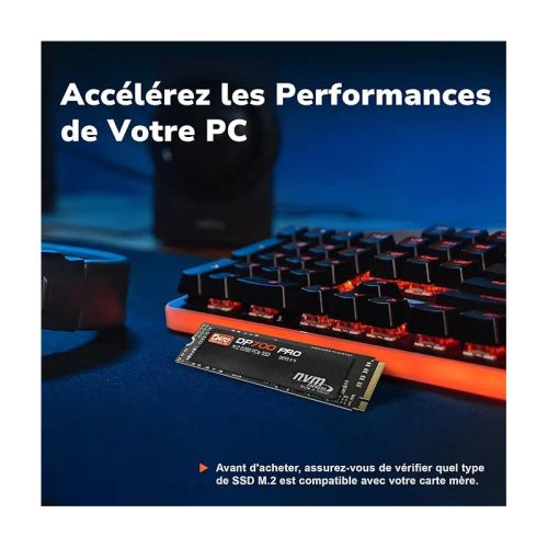 Dato Ssd Interne 1 To, Pcie Gen3x4 Nvme M.2 2280 Ssd, Jusqu’à 3300/3100 Mo/s - Dp700 Pro Série