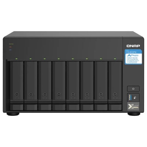 Serveur Nas Ts-832px-4g - 8 Baies - 4 Go Ram Sfp+ 10 Gbps / Lan 2.5 Gbe