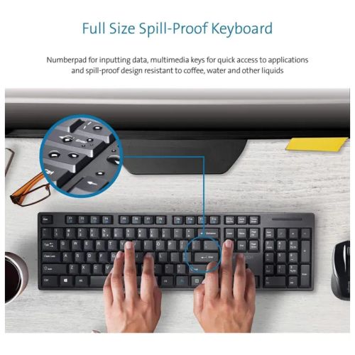 Ensemble Sans Fil Souris + Clavier Compact Pro Fit - Azerty (k75230fr)