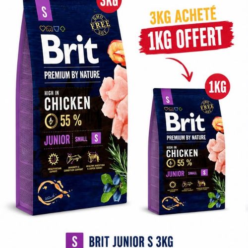 By Nature Aliment Sec Chien Junior Small +1kg Offert