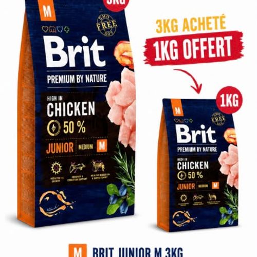 Premium By Nature Junior Medium +1kg Offert