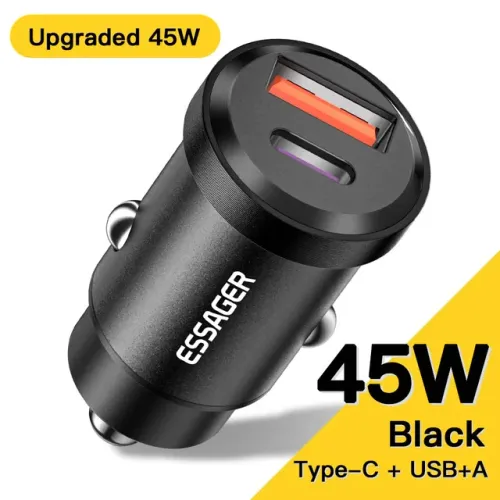 Chargeur Voiture 45w Usb-c Pd 3.0 Qc 4.0 Scp 5a 