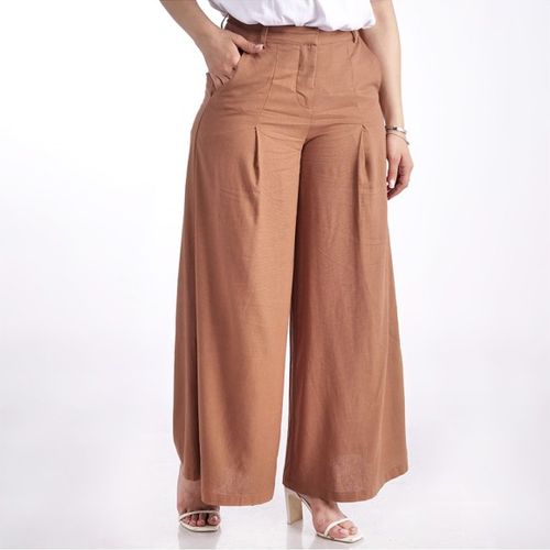 Pantalon Fluide À Plis