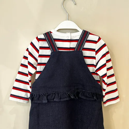 Robe Salopette En Denim Avec T-shirt Octaz