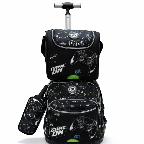 Cartable 45 Cm Trio Super Pack Primaire - Garçon Game On