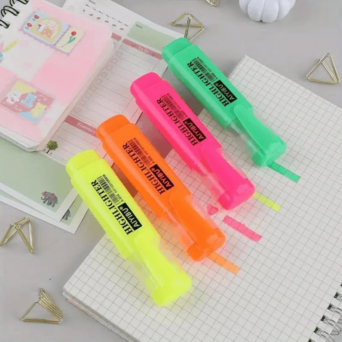 Pack De 4 Marqueurs Fluorescents - 4 Couleurs