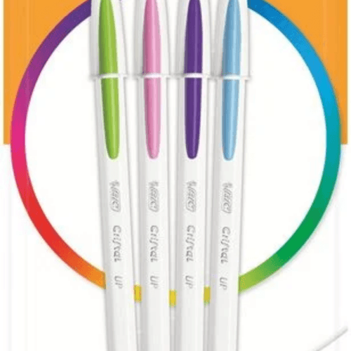 Stylo Bille Cristal Up - Lot De 4 Couleurs