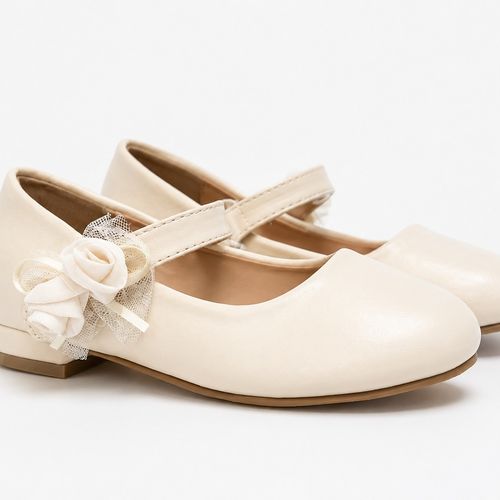 Chaussures Dorées Fleurs