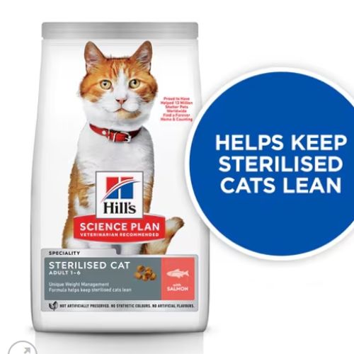Hills Science Plan Croquettes Pour Chat Stérilisé Au Saumon