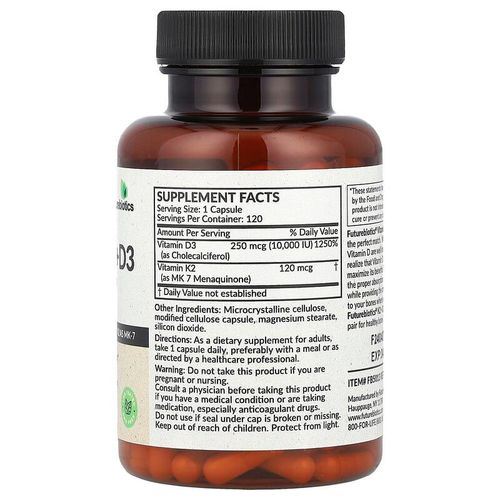 Vitamin K2 + D3 Extra Strength – 120 Capsules