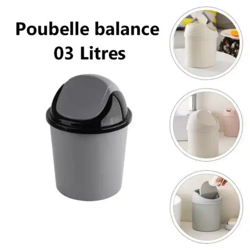 Poubelle Balance Gris