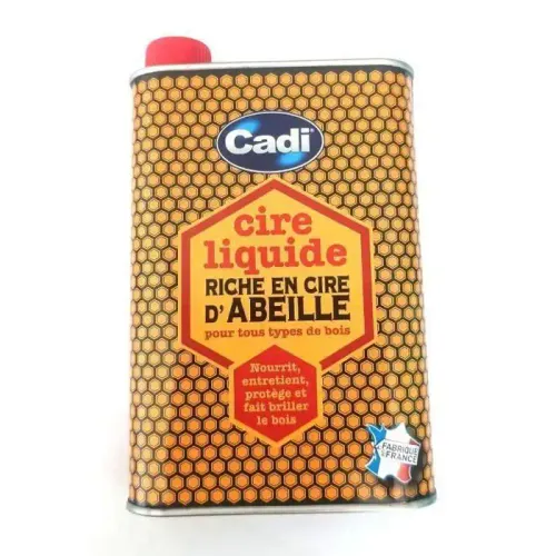 Cadi Cire Liquide Dabeille Naturelle Vernis Dentretien Meubles Et Parquets, 500 Ml