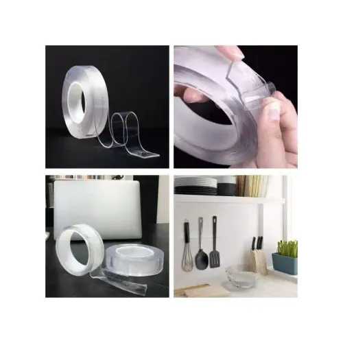 Ruban Double Face - Transparent Et Pas De Trace - Réutilisation, Lavable, Étanche, Ruban