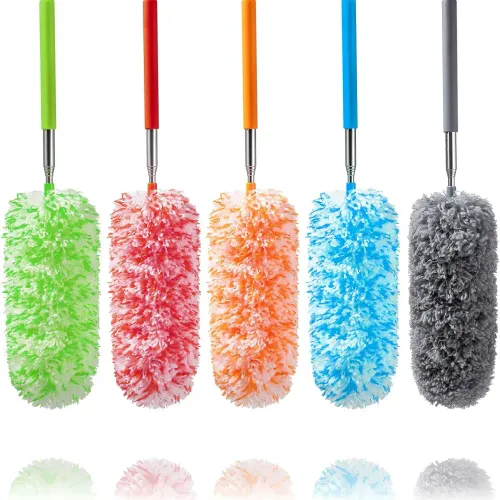 Plumeau Poussière Lavable Bendables Avec Poteau Extensible (couloure Aléatoire)
