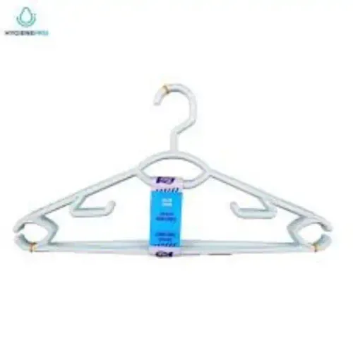 Cintres De Vêtement - Lot De 3 - Blanc - Plastique - Conception Robuste