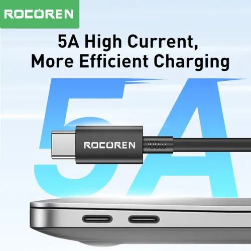 Câble Usb-c 100w – Usb-c Vers Usb-c Pd 20v 5a Qc 4.0 Charge Rapide 2 Mètre