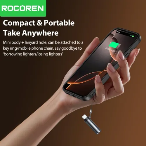 Mini Briquet Électrique Usb-c Tungstène Sans Flamme Portable