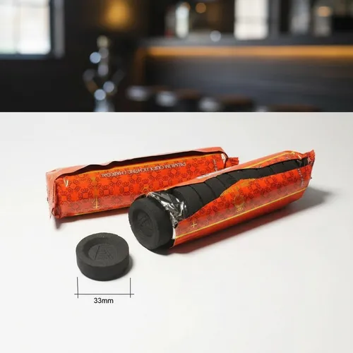 Alfakher Encens Charbon À Éclairage Rapide Premium 33 Mm 100 Pcs/10 Rouleaux