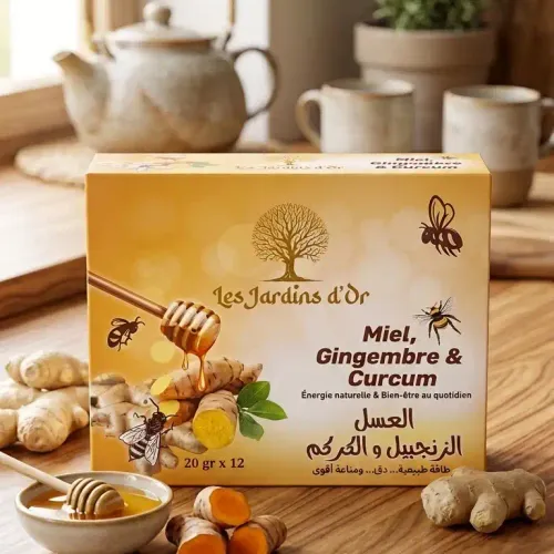 Miel, Gingembre & Curcuma (20 G × 12 Sachets) Bien Etre Au Quotidien